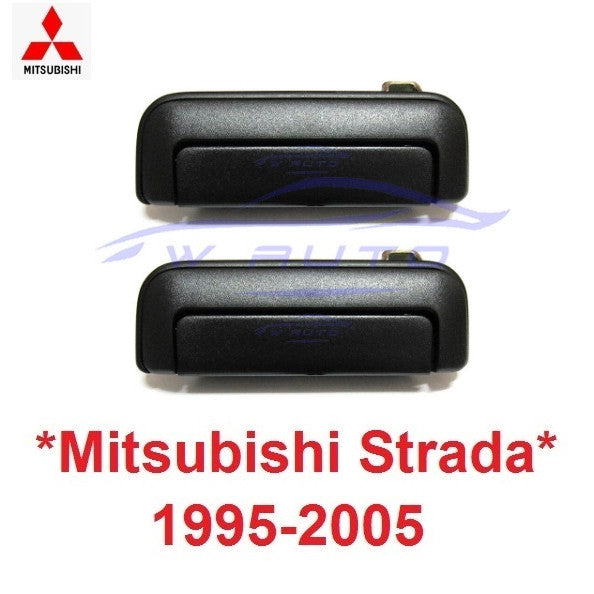 มือเปิดประตู นอก MITSUBISHI L200 STRADA 1998 - 2005 มิตซูบิชิ สตราด้า มือดึง สีดำ ที่จับ ที่เปิดประตู