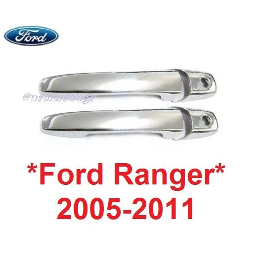 ครอบมือจับประตู 2รูกุญแจ Ford Ranger 2005 - 2011 ชุบโครเมี่ยม ฟอร์ด เรนเจอร์ 06 ครอบมือดึงประตู ครอบมือเปิดประตู รถกระบะ