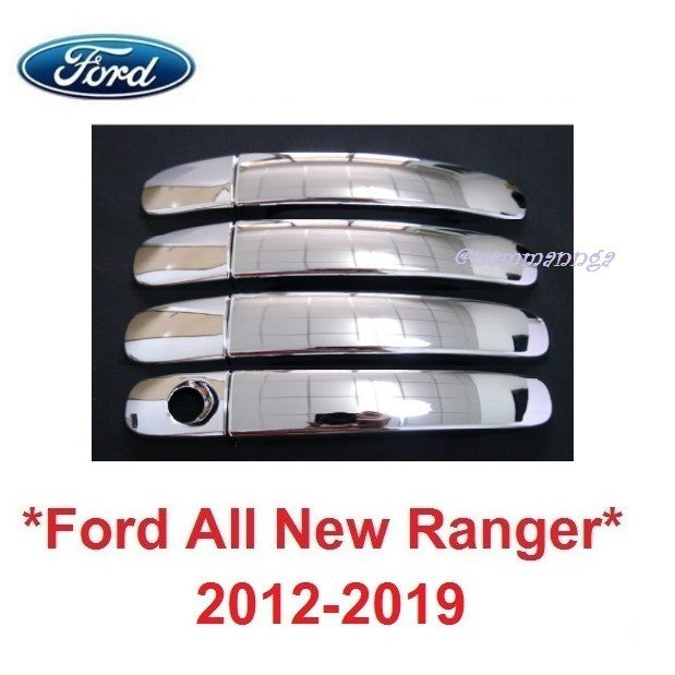 ครอบมือจับประตู Ford Ranger PX 2012 - 2019 ชุบโครเมี่ยม ฟอร์ด เรนเจอร์ ครอบมือเปิดประตู ที่ดึงประตู ที่เปิด มือดึงประตู