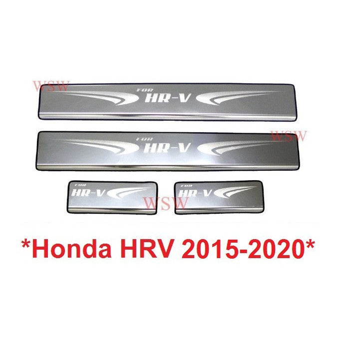 ชายบันได สคัพเพลท Honda HRV 2015 - 2022 สแตนเลส ฮอนด้า เอชอาร์วี คิ้วกันรอยขอบประตู ชายบันไดประตู กันรอยประตู