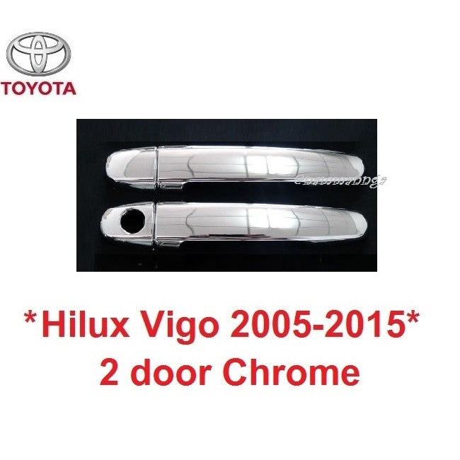 2ปต ครอบมือจับประตู Toyota Hilux Vigo 2005 - 2015 2 door รถกระบะ โตโยต้า วีโก้ ครอบมือเปิดประตู ครอบมือเปิด มือดึง