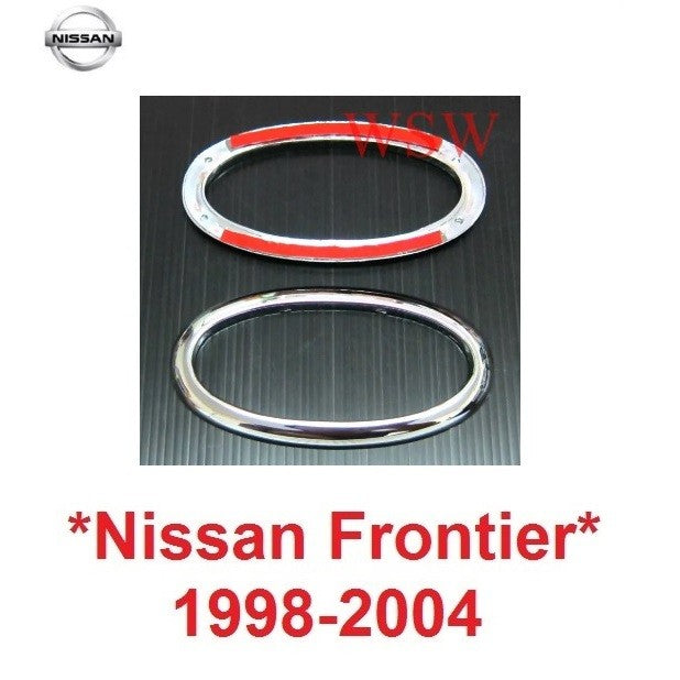 สีชุบโครเมี่ยม ครอบไฟแก้ม NISSAN FRONTIER D22 1998 - 2004 นิสสัน นาวาร่า ฟรอนเทียร์ ครอบไฟเลี้ยวข้าง ไฟแก้ม ครอบ Navara
