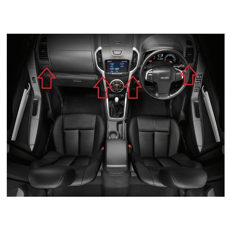 ช่องแอร์ เลือก ISUZU D-MAX dmax 2012 - 2019 2020 อีซูซุ ดีแม็กซ์ แอร์ ช่องปรับแอร์ ชุดแอร์ กรอบช่องแอร์ ช่องลม ดีแมค - Image 3
