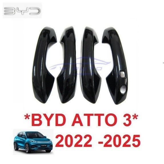 ครอบมือจับประตู สีดำ BYD ATTO 3 ATTO3 2022 - 2025 ใส่ร่วมกันได้ บีวายดี ออตโต้ ครอบมือเปิดประตู ฝาครอบ มือจับประตู