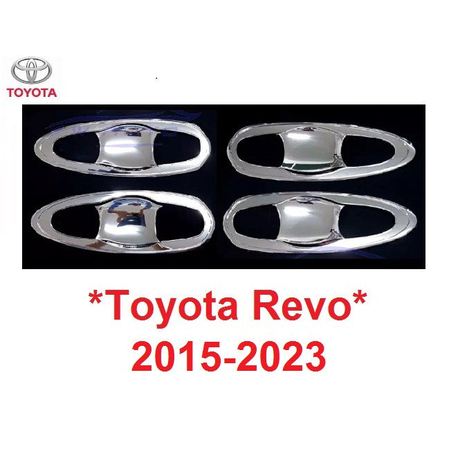 เบ้ากันรอย เบ้ามือจับประตู Toyota Fortuner Revo 2015 - 2022 โตโยต้า ฟอร์จูนเนอร์ รีโว่ ถาดรองมือเปิดประตู เบ้ารองมือเปิด