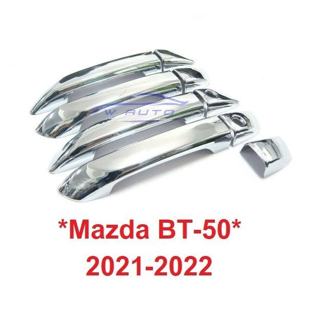 ไม่Top ครอบมือจับ สีชุบ Mazda BT-50 2020-2021 2022 มาสด้า บีที50 ครอบมือดึงประตู ครอบมือเปิดประตู bt50 bt 50 มือเปิด