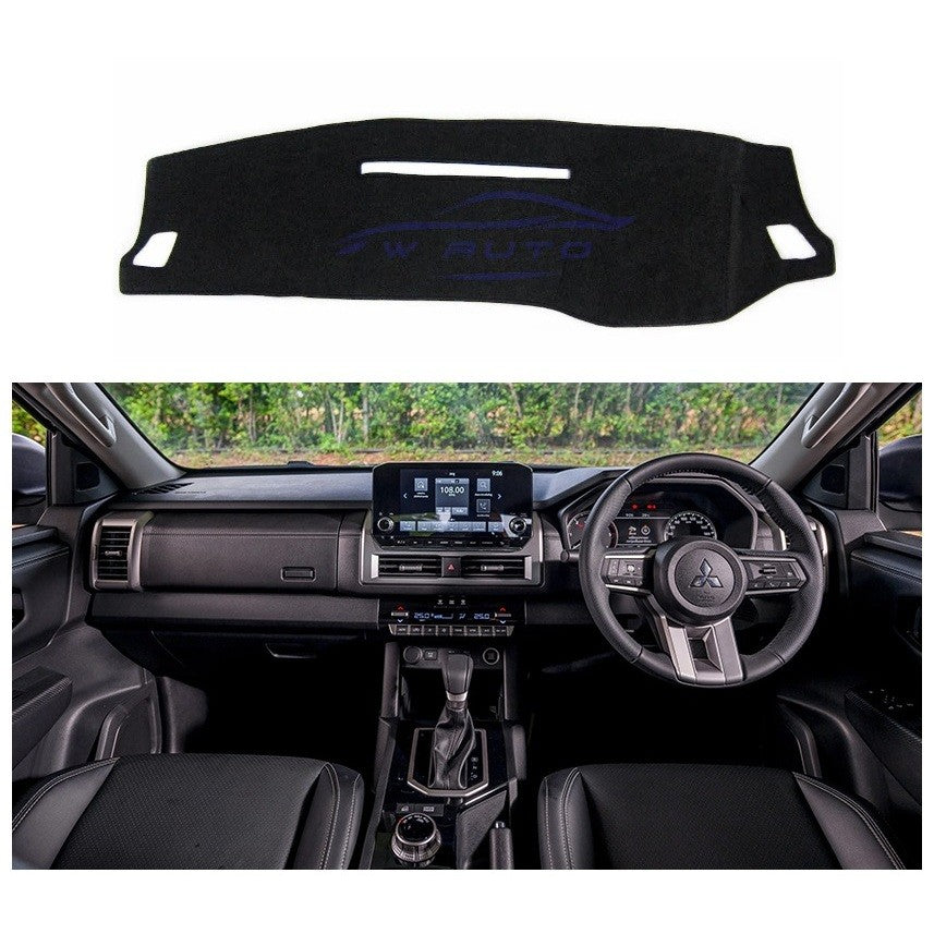 พรมคอนโซล Mitsubishi Triton 2024 2025 2026 พรมปูคอนโซลหน้ารถ มิตซูบิชิ ไทรทัน แผงหน้าปัด พรมหน้ารถ - Image 2