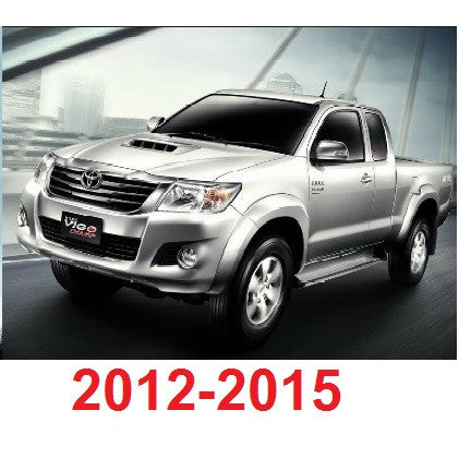 สีชุบโครเมี่ยม ครอบจมูก Toyota Vigo Champ 2012 - 2015 ครอบช่องลม ครอบสคูป โตโยต้า วีโก้ แชมป์ ครอบสคู๊ป - Image 2