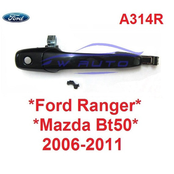 สีดำเงา มือเปิดประตู หน้าขวา FORD Ranger 2006 - 2011 MAZDA BT มือเปิดนอก ที่ดึงประตู ฟอร์ด เรนเจอร์ มือดึงประตู มาสด้า