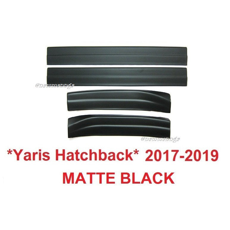 ชายบันไดประตู โตโยต้า ยาริส รุ่น 4 5 ประตู 2017 - 2021 สคัพเพลท Toyota Yaris Hatchback ATIV ดำด้าน คิ้ว กันรอย ชายบันได