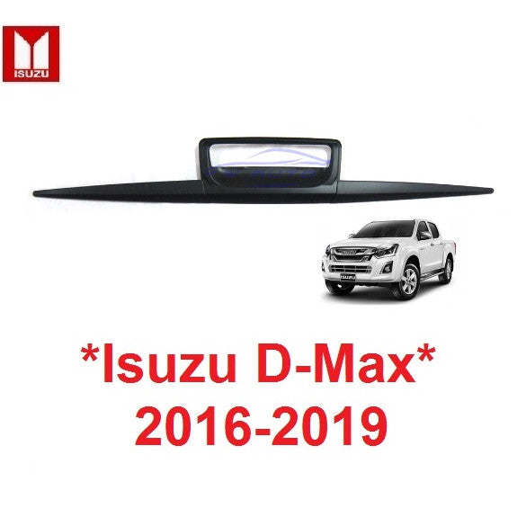 รถตามรูป เบ้ามือดึงท้าย ISUZU DMAX D-MAX 2016 - 2019 ดำล้วน อีซูซุ ดีแม็กซ์ ถาดรองมือเปิดท้าย มือเปิดท้าย ครอบ เบ้าท้าย