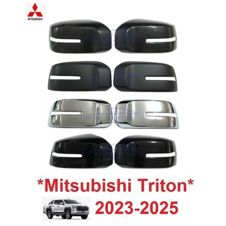 ครอบกระจก เว้าไฟเลี้ยว Mitsubishi Triton 2023 - 2024 2025 ครอบกระจกมองข้าง กระจกมองข้าง มิตซูบิชิ ไทรทัน