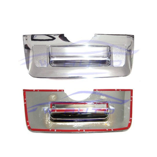 แปะเทป ครึ่งล่าง ครอบมือเปิดท้าย Nissan Navara D40 2005 - 2014 นิสสัน นาวาร่า ครอบ มือดึงฝาท้าย เปิดท้าย เบ้าท้าย - Image 2