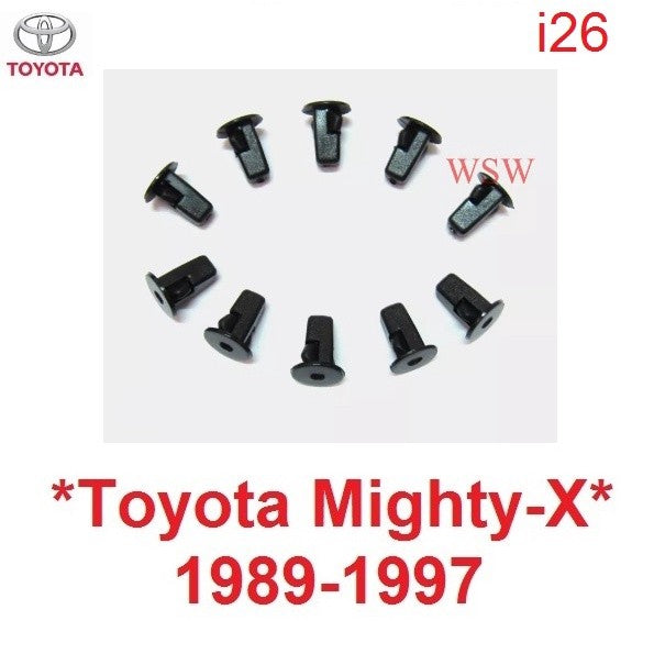 กิ๊บซุ้มล้อ ขอบเล็ก TOYOTA HILUX MIGHTY-X LN85 1988 - 1997 โตโยต้า ไมตี้ เอ็กซ์ ตัวปิด พุกยึดพลาสติกซุ้มล้อ กิ๊บบังฝุ่น