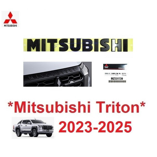 ศูนย์ MITSUBISHI LOGO โลโก้ติดกระจังหน้า TRITON 2023 2024 2025 มิตซูบิชิ ไทรทัน หน้ากระจังรถ โลโก้ สติ๊กเกอร์ กระจังหน้า