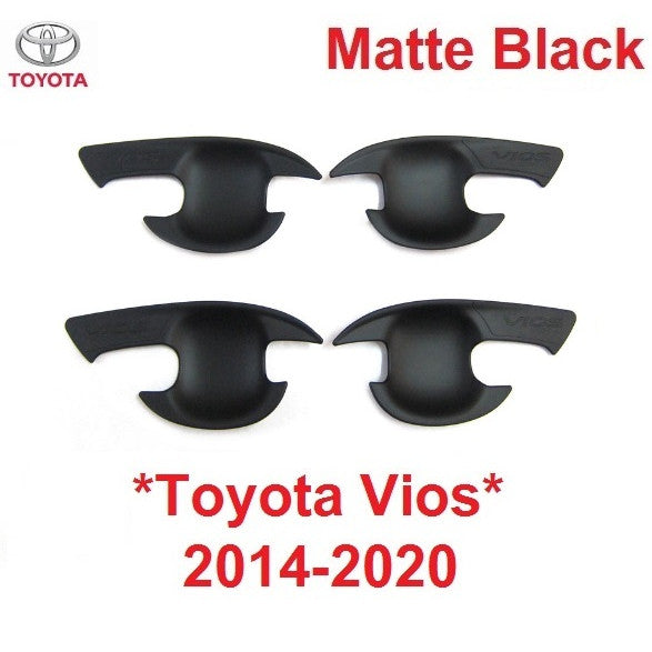 เบ้ามือ เบ้ารองมือเปิด Toyota Vios 2013 2014 - 2020 ดำด้าน โตโยต้า วีออส ถาดรองมือเปิดประตู เบ้ามือจับประต ถ้วยมือเปิด