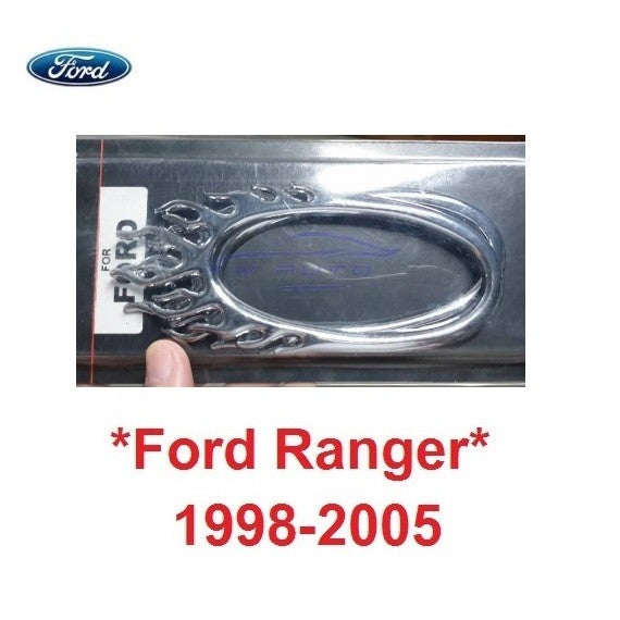สีชุบโครเมี่ยม ครอบไฟแก้ม FORD RANGER 1998 - 2004 ฟอร์ด เรนเจอร์ ครอบไฟเลี้ยวข้าง ครอบแก้ม ครอบไฟข้าง ไฟแก้ม ลายไฟ - Image 7