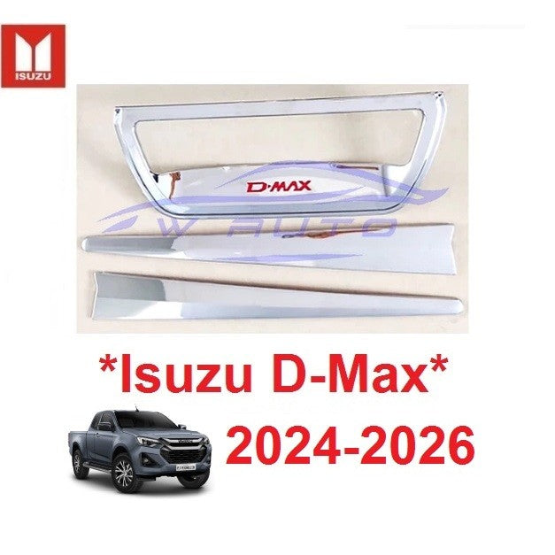 เบ้ารองมือเปิดท้าย Isuzu D-Max DMAX 2024 - 2026 อีซูซุ ดีแม็กซ์ ครอบเบ้ามือดึงฝาท้าย ดีแม็ค ครอบ เบ้าท้าย ถาดรอง - Image 5