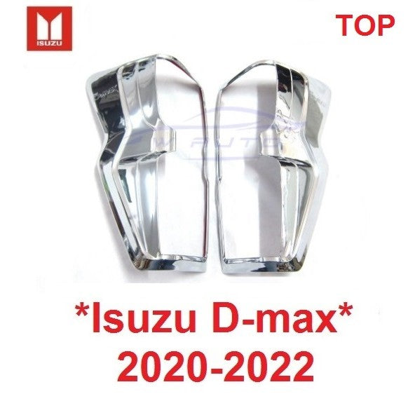 สีชุบโครเมี่ยม ครอบไฟท้าย Isuzu D-Max 2019 2020 2021 2022 2023 อีซูซุ ดีแม็กซ์ ครอบไฟ ของแต่งไฟ DMAX ฝาครอบไฟท้าย ดีแมค