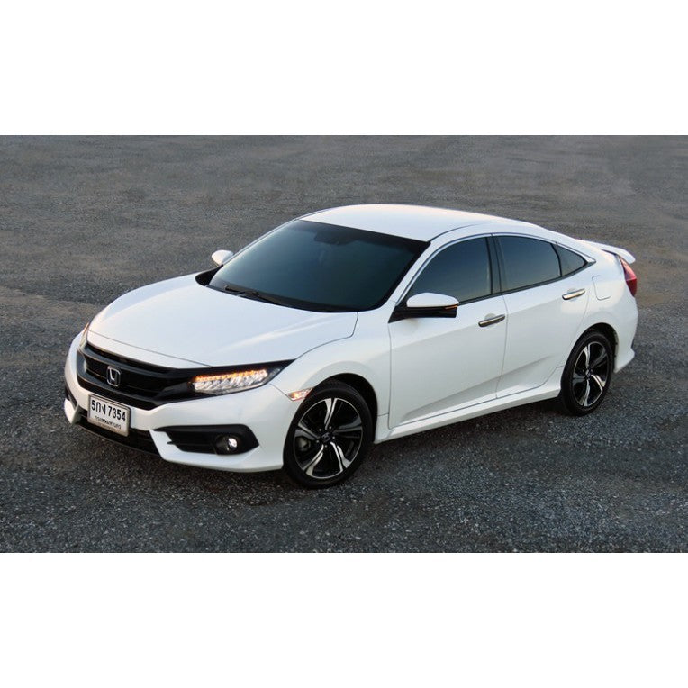 ชายบันไดประตู Honda Civic 2016 -2020 สคัพเพลท ฮอนด้า ซีวิค สแตนเลสสตีล คิ้วกันรอยขอบประตู กาบบันได ชายบันได กันรอยประตู - Image 2