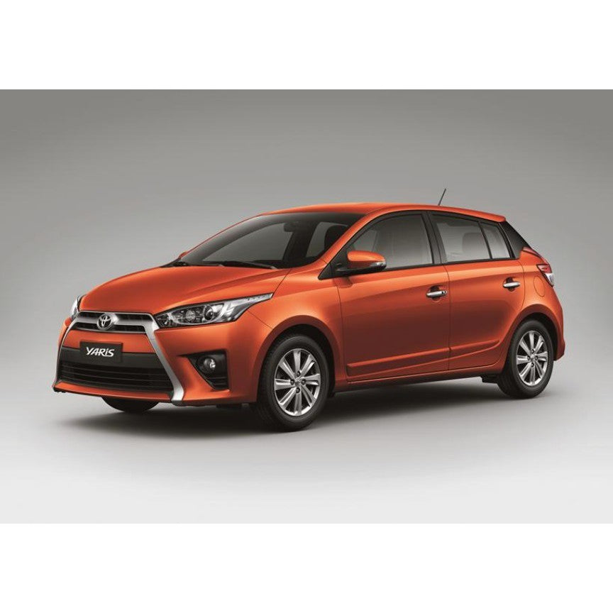 สีชุบโครเมี่ยม ครอบฝาถังน้ำมัน Toyota Yaris Hatchback 2014-2017 โตโยต้า ยาริส ฝาถังน้ำมัน ครอบฝาถัง แต่งฝาถังน้ำมัน 2015 - Image 4