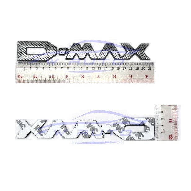 ลายเคฟล่า โลโก้ ฝาท้าย D-MAX Isuzu Dmax แผ่นป้าย ติดข้างรถ อีซูซุ ดีแม็กซ์ สติ๊กเกอร์ โลโก้ LOGO ท้ายกระบะ sticker ดีแมค - Image 2