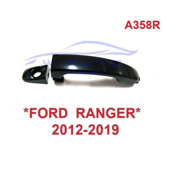 มีรู สีดำเงา มือดึงประตู Ford Ranger Mazda 2012 - 2020 มือเปิดนอก ที่ดึงประตู มาสด้า ฟอร์ด เรนเจอร์ มือจับ มือเปิดประตู