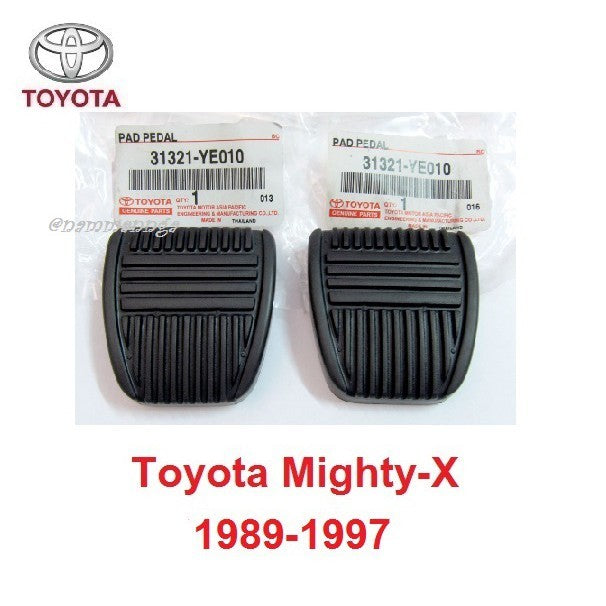 แท้ศูนย์ 1คู่ แป้นเหยียบ ยางรองคันเร่ง TOYOTA MIGHTY-X 1989 - 1997 แผ่นยางรองเหยียบ เบรค ครัทช์ โตโยต้า ไมตี้เอ็กซ์ LN85