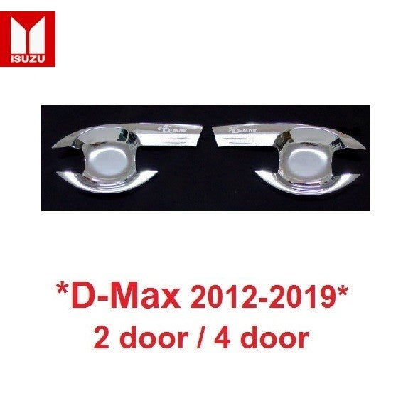 เบ้ารองมือเปิด Isuzu D-Max Stealth 2012 - 2019 อีซูซุ ดีแม็กซ์ 2 ประตู ถาดรอง ประตู เบ้ามือกันรอย ถ้วย เบ้ากันรอย DMAX - Image 5