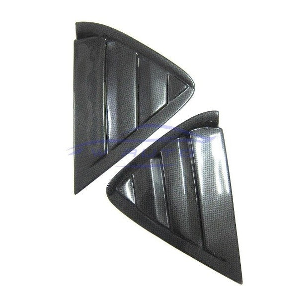 ลายเคฟล่า ครอบกระจกหลัง ฟอร์ด เฟียสต้า Ford Fiesta 5Dr Hatchback 2010 - 2017 2018 ครอบกระจก มุม ท้ายรถ กระจกประตูหลัง - Image 3