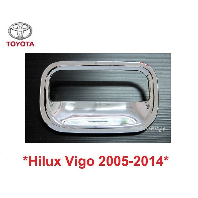 โครเมี่ยม ถ้วยรองมือดึงท้ายรถ TOYOTA HILUX VIGO 2005-2014 โตโยต้า วีโก้ แชมป์ Champ เบ้ารองมือ ถ้วยรองมือ ถาดรองมือเปิด