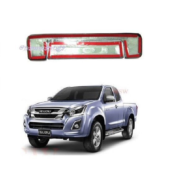ครอบมือเปิดท้ายรถ ISUZU DMAX D-MAX 2016 - 2019 ลายเคฟล่า อีซูซุ ดีแม็กซ์ ครอบมือดึงท้าย เบ้ามือเปิดท้าย d max ครอบมือ - Image 2