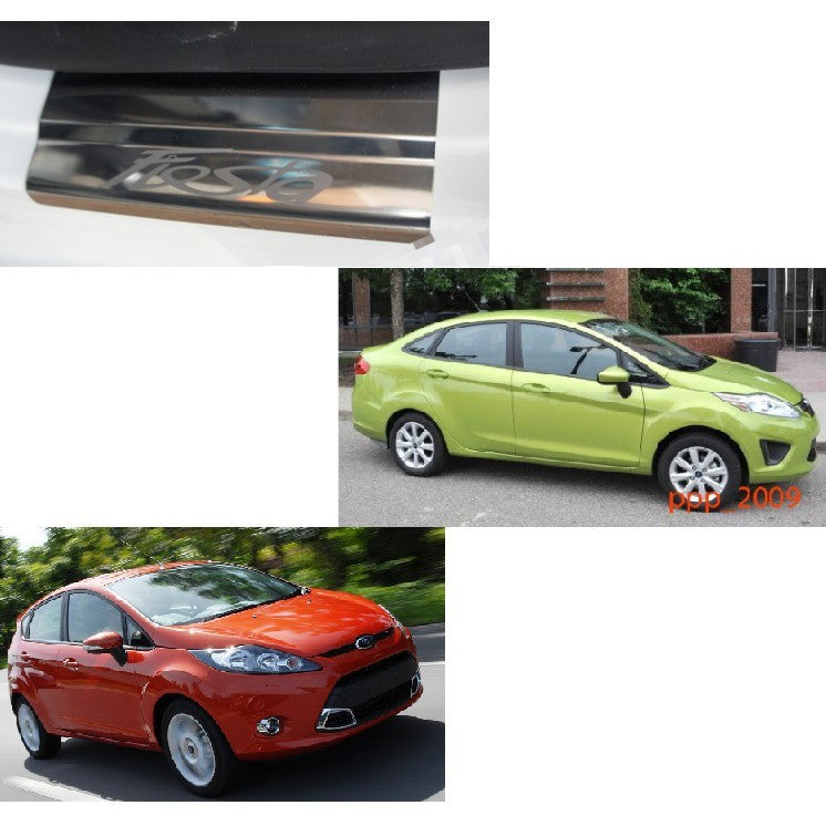 สคัพเพลท ชายบันไดประตู Ford Fiesta 2010-2016 ฟอร์ด เฟียสต้า คิ้วกันรอยขอบประตู กาบบันได ชายบันได กันรอยประตู คิ้วประตู - Image 2