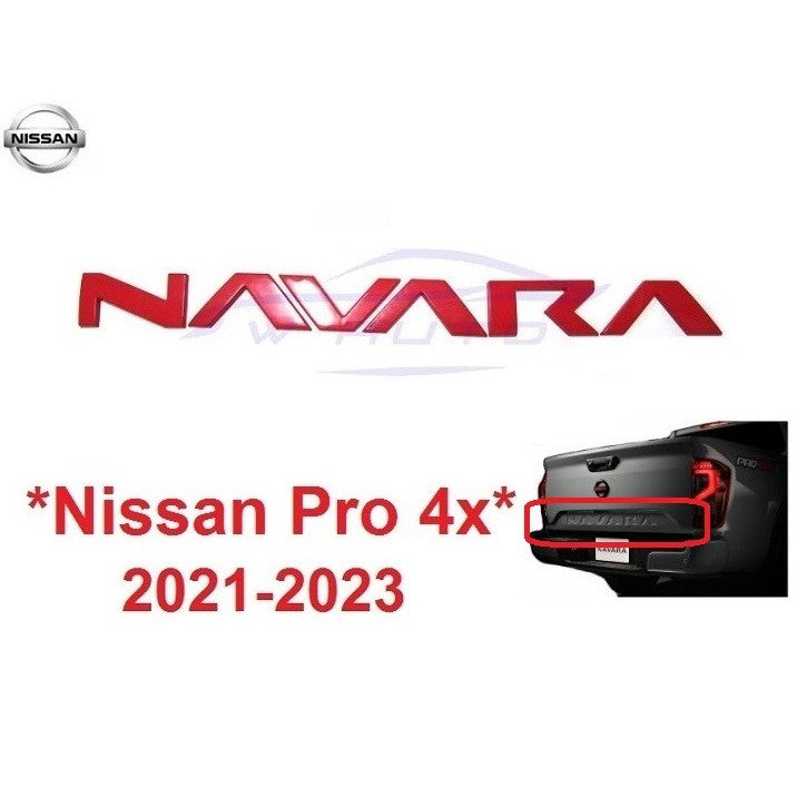 โลโก้ท้ายรถ NISSAN NAVARA PRO X 2021 2022 2023 2024 นิสสัน นาวาร่า โปร 4X สติ๊กเกอร์ ป้ายชื่อ STICKER logo ตัวอักษร