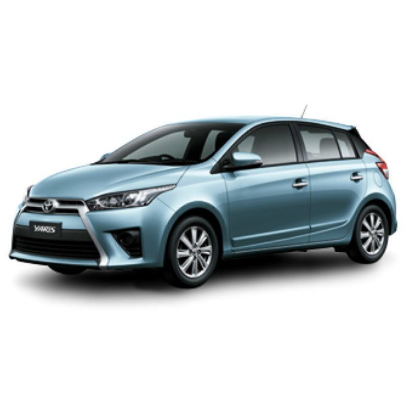 สีดำด้าน เบ้ารองมือเปิด Toyota Yaris Hatchback 2014 - 2016 โตโยต้า ยาริส ถาดรอง ประตู เบ้ามือ ถ้วยมือเปิด เบ้ากันรอย - Image 4