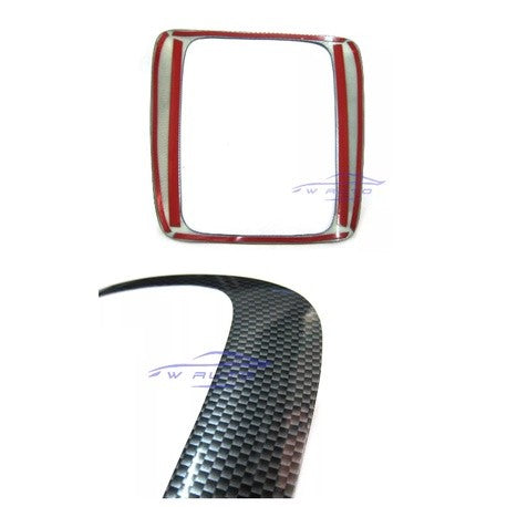 ครอบเกียร์ เกียร์ธรรมดา ลายเคฟล่า TOYOTA VIGO FORTUNER 2004 - 2009 โตโยต้า วีโก้ ฟอร์จูนเนอร์ คอนโซล คาร์บอน ขอบเกียร์ - Image 3