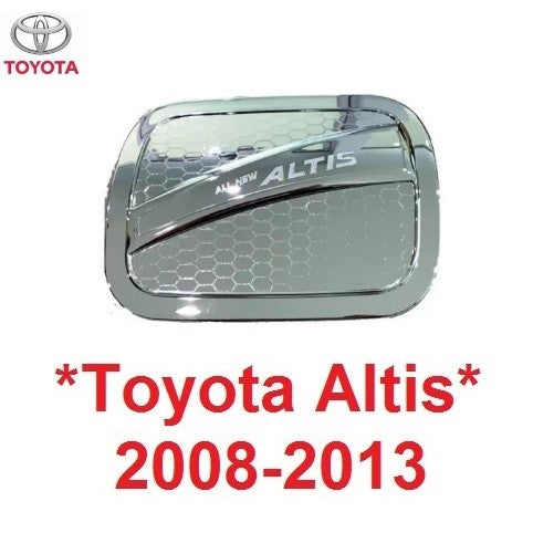 ครอบฝาถังน้ำมัน สีชุบโครเมี่ยม Toyota Corolla Altis 2008 - 2013 โตโยต้า โคโรล่า อัลติส ฝาถังน้ำมัน ครอบฝาถัง ถังน้ำมัน
