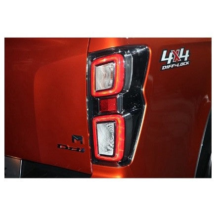 สีดำด้าน ครอบไฟท้าย Isuzu D-Max 2020 2021 -2023 DMAX อีซูซุ ดีแม็กซ์ ดีแมค ครอบไฟ ของแต่งไฟ ไฟท้าย 2022 ฝาครอบไฟท้าย - Image 3