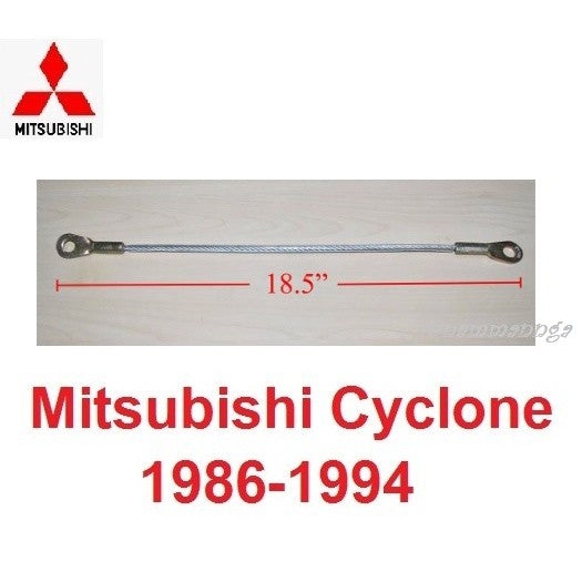 สายสลิง 18.5นิ้ว สลิงฝากระโปรงท้าย Mitsubishi Cyclone 1986 - 1994 มิตซูบิชิ ไซโคลน สายห้อยกระบะหลัง ลวดยึด ลวด