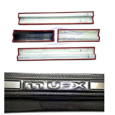ลายเคฟล่า ชายบันได Isuzu MUX 2021 - 2025 อีซูซุ MU-X มิวเอ็กซ์ ชายบันไดประตู SUV สคัพเพลท กันรอย กันรอยประตู - Image 2