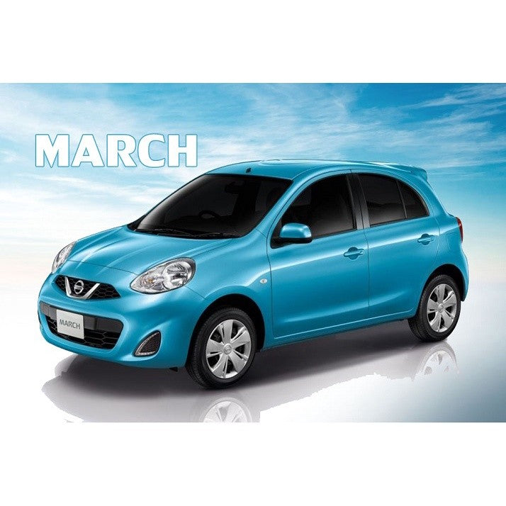 สีชุบโครเมี่ยม ครอบไฟท้าย NISSAN March 2014 2015 - 2022 นิสสัน มาร์ช ฝาครอบไฟท้าย ไฟท้าย ของแต่งมาร์ช - Image 3