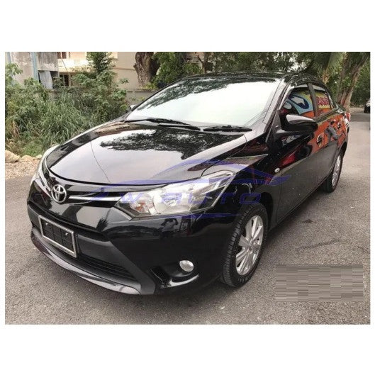 สีดำด้าน รุ่น E J ครอบไฟหน้า Toyota Vios 2013 - 2016 โตโยต้า วีออส ครอบไฟ ไฟหน้ารถ ชุดแต่ง ไฟ 2014 2015 ครอบไฟท้าย - Image 2