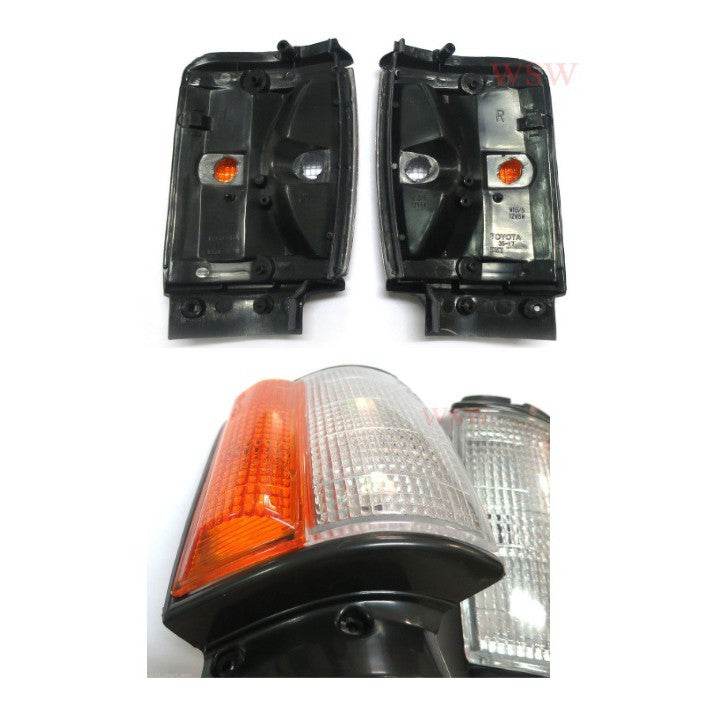 1คูู่ ไฟมุม TOYOTA HERO HILUX MK2 1984 - 1988 ไฟเลี้ยว โตโยต้า ฮีโร่ 4x4 ไฟสัญญาณ ไฟมุมหน้ารถ เสื้อไฟเลี้ยว LN50 RN50 YN - Image 2