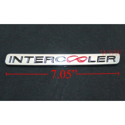 LOGO INTERCOOLER ขนาดตามรูป TOYOTA HILUX MK6 MK7 VIGO FORTUNER โลโก้ ป้าย ชุบโครม อินเตอร์คูลเลอร์ แผ่นป้ายติดรถ inter - Image 2