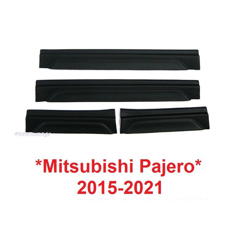 ชายบันได Mitsubishi Pajero 2015-2021 ดำด้าน มิตซูบิชิ ปาเจโร สปอร์ต คิ้วกันรอยขอบประตู ชายบันไดประตู กันรอย กันรอยประตู