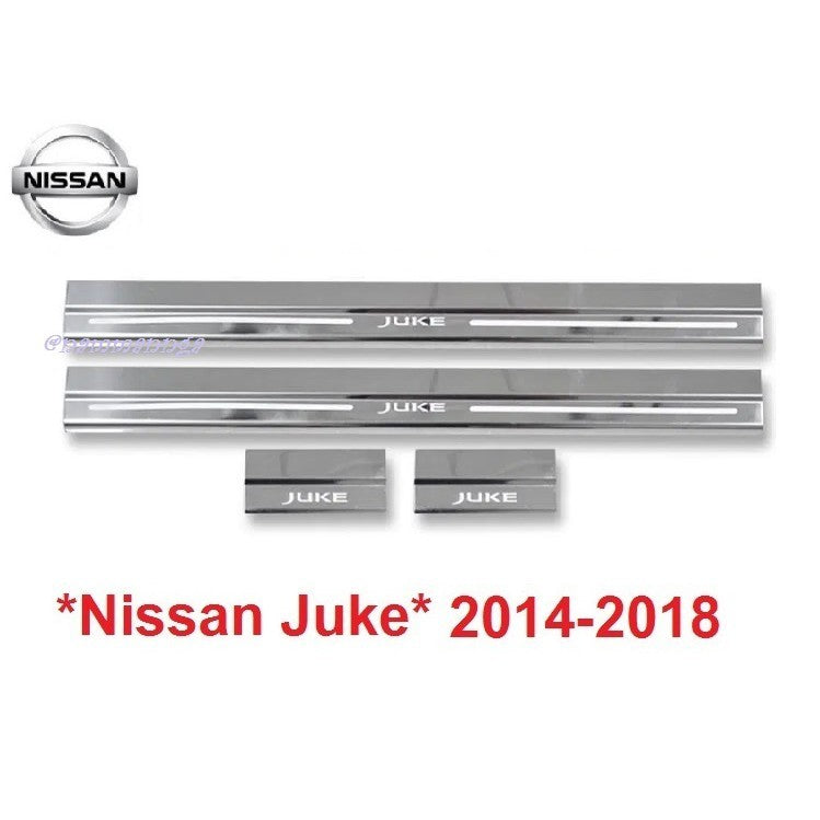 ชายบันได สคัพเพลท Nissan Juke 2010-2018 นิสสัน จู้ค คิ้วกันรอยขอบประตู กาบบันได ชายบันไดประตู คิ้วกันรอย กันรอยประตู