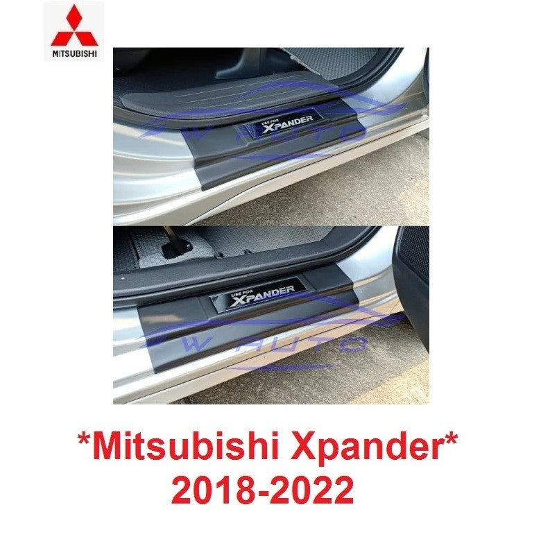 สีดำด้าน ชายบันไดประตู Mitsubishi Xpander 2017- 2022 มิตซูบิชิ เอ็กซ์แพนเดอร์ คิ้วกันรอยขอบประตู กาบบันได ชายบันได