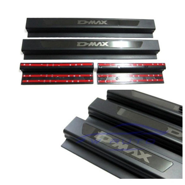 ชายบันไดประตู ดำด้าน Isuzu D-Max Dmax 2020 2021 2022 2023 อีซูซุ ดีแม็กซ์ รุ่น4ประตู คิ้วกันรอยขอบประตู ดีแมค สคัพเพลท - Image 2
