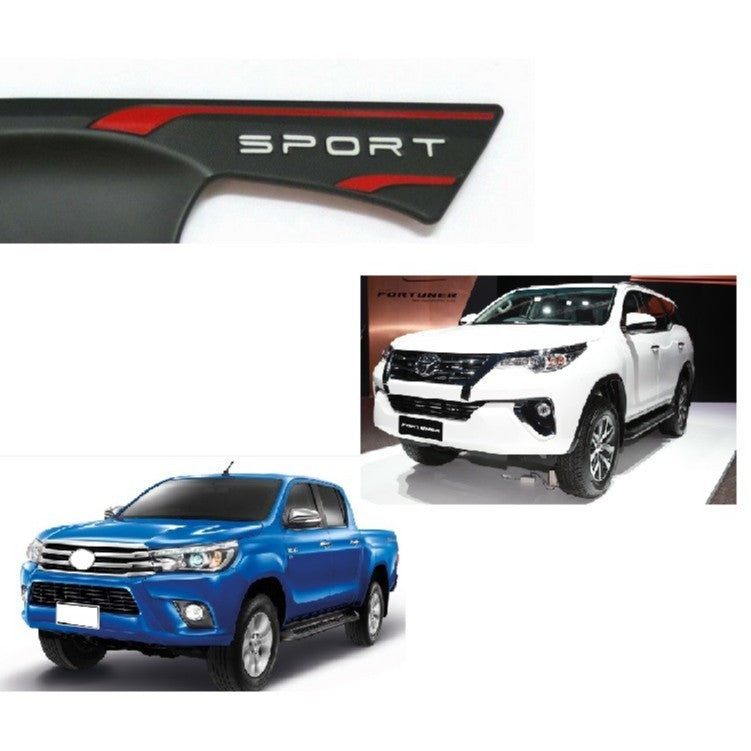 ดำด้าน ถาดรองมือเปิด TOYOTA HILUX REVO FORTUNER 2015 - 2022 รีโว่ ฟอร์จูเนอร์ เบ้ารองมือเปิด เบ้ามือเปิด ถ้วยมือเปิด - Image 2