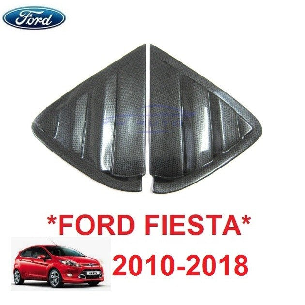 ลายเคฟล่า ครอบกระจกหลัง ฟอร์ด เฟียสต้า Ford Fiesta 5Dr Hatchback 2010 - 2017 2018 ครอบกระจก มุม ท้ายรถ กระจกประตูหลัง
